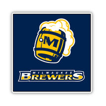 Milwaukee Brewers Logo Baseball Fan Sticker Vinyl Decal Waterproof (Styl... - $4.50+