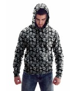 Elliz Clothing Elliz Clothing&#39;s Army Skulls Pattern Graphic Hoodie - $50.99