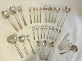 ANTIQUE STERLING SILVER INTERNATIONAL STERLING FLATWARE SET 30PCS E573 - £818.77 GBP