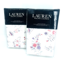 Ralph Lauren Maddie Blossom Cotton Percale Pillowcase Pair King, Cream- ... - $69.29