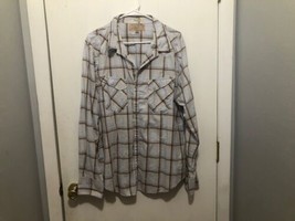 Buckle BKE Mens Western Pearl Snap Shirt Contour Fit Plaid Size XL - £12.65 GBP
