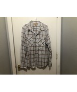 Buckle BKE Mens Western Pearl Snap Shirt Contour Fit Plaid Size XL - $15.83