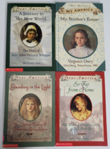 4 Dear America Diaries Books Lot Diary Virginia Mary Driscoll Catherine Logan - £7.85 GBP