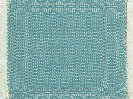 Artisan Handwoven Dollhouse Rug 5&quot;x7&quot; Wedgewood Blue #28, Wool on Cotton - £33.62 GBP