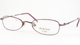 Sisley Sly 497 450 Eggplant Purple Unique Eyeglasses w/Crystals49-19-135 (Notes) - £39.27 GBP