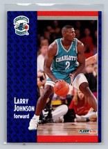 Larry Johnson #255 1991-92 Fleer Charlotte Hornets RC - £1.55 GBP