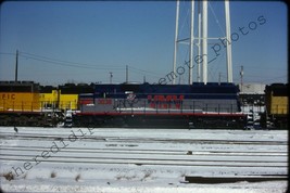 Original Slide Chicago Northwestern CNW 3038 EMD SD40 Proviso ILL 2-89 - $24.95