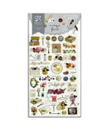 CUTE ANTIQUE FLORAL STICKERS Flower Kawaii Sticker Sheet Craft Scrapbook... - $45.85 MXN