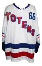 Any Name Number Seattle Totems Retro Hockey Jersey 1966 New White Any Size - £39.32 GBP+
