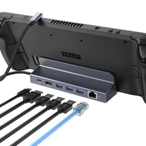 Steam Deck Docking Station, 6 In 1 Steam Deck Dock With 3*Usb 3.0, 1Gbps Etherne - £57.19 GBP