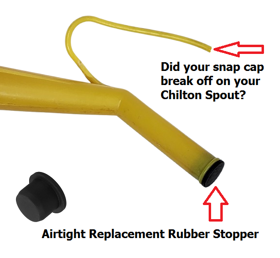 2pack SPOUT PLUGS for your Yellow Chilton Sears Craftsman Gas Spout Not ... - $4.74