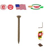 High-Grade Brown Deck Screws - 250 Count, 8 x 2 1/2” for Seamless Wood P... - $30.54 CAD