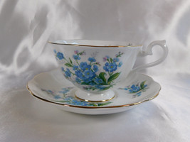 Royal Albert Bone China Footed Teacup in Forget Me Not # 23516 - £20.99 GBP