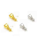 2/4/10 Pcs Genuine 925 Sterling Silver Necklace Pendant Connectors Findings - €2,51 EUR+