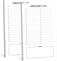 Grocery List Magnet Pad for Fridge, 2 Pack Magnetic Notepads for Refrigerator, M - £13.09 GBP