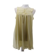 Womens Yellow Nightgown Coquette L? Tunic Slip Shirt Nightie - $18.70