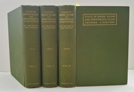 1902 Antique Rhode Island And Providence Plantations History 3vol Mason Indians - £273.02 GBP