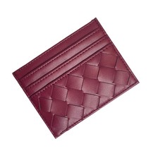 2022 Simple fashion Woven wallet for woman purse Credit Card Ultra-Thin ... - £25.50 GBP
