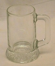 Clear Glass Beer Stein Tankard Mug Bar Barware Smooth Side Weighted Bott... - $29.69