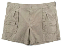 Cabelas Mens Shorts SZ 46 Tan Beige Khaki 7 Pocket Design Cotton Hikers EUC - £13.36 GBP
