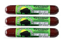 Pearson Ranch Hickory Smoked Buffalo Summer Sausage Pack of 3 – 6oz - £35.21 GBP