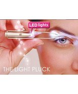 Stainless Steel Make Up LED Light Eyelash Eyebrow Hair Removal Tweezer ! - $24.62 CAD