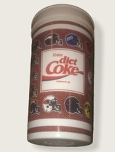 Diet Coca-Cola “Coke” NFL Team Helmets Theme 1990’s Vintage Plastic Cup - £7.37 GBP