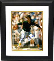 Rick Honeycutt signed Oakland Athletics 8x10 Photo Custom Framed (green jersey p - $69.00
