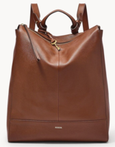 Fossil Elina Large Convertible Backpack Brown Leather SHB2976210 NWT $330 FS - £129.39 GBP