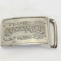 Country Music Western Vintage Belt Buckle 3&quot; x 2&quot; - £21.09 GBP