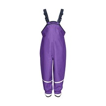 Playshoes Rain Dungarees Waterproofs Easy Fit Girl&#39;s Trousers Purple 5-6... - £48.60 GBP
