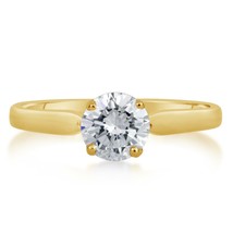 1ct VS1/H Round Cut Enhanced Diamond Solitaire Engagement Ring 14K White... - £1,167.35 GBP