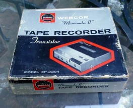 Webcor EP-2204 Microcorder Ii Transistor Tape Recorder Untested As Is - $74.10