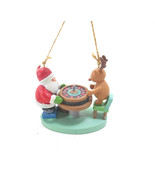 Cape Shore  Santa Claus Roulette Ornament with Reindeer  - $16.34