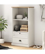  Bookcase White Solid pine wood, engineered wood, metal Tall - €170,74 EUR