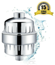Luxury 15 Stage Shower Filter w/ Vitamin C for Hard Water Remove Chlorine  - £7.59 GBP