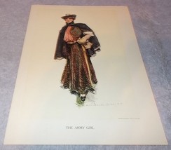 The Army Girl Art Print Howard Chandler Christie 1906 Moffat Yard and Co - £6.25 GBP