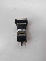 Alcoswitch 164TL Illuminated White Momentary Pushbutton, 5A 250VAC  - $339.83 MXN