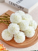 8pcs Artificial Chrysanthemum Ball Flowers Dandelion Hydrangea Bouquet Home Deco - £21.22 GBP