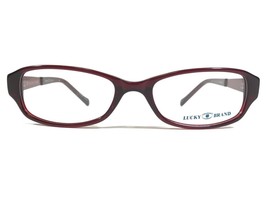 Lucky Brand JADE BURGUNDY Eyeglasses Frames Red Rectangular Full Rim 48-16-130 - £33.48 GBP