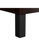 4 Pack Adjustable Furniture Sleek Square Legs, Matte Black - $111.09 CAD