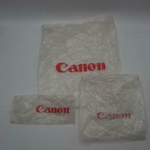 Vintage Lotto Di 3 Canon Rosso Logo Borse Da Fotocamera Set - $27.72