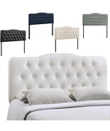 Modern Queen Arch Headboard Upholstered Button Tufted Fabric Or Vinyl - ... - $2,342.18 MXN+