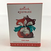 Hallmark Keepsake Christmas Tree Ornament Foxy Pair 2016 Animals Fox New - £19.34 GBP