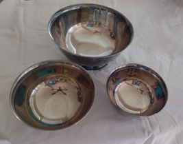 Silver Bowls Gorham, Suffolk, Sheridan 3 Vintage Bowls - $19.75