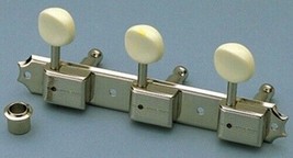 NEW Gotoh 3x3 Vintage Deluxe Style Tuning Keys, 15:1 - NICKEL - £68.40 GBP
