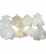 Vintage Barbie White Dress Lot Wedding Gown Lace Satin Embroidered Bride... - €42,00 EUR