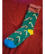 Sockfoolery Multi Colored Candy Cane Crew Socks - New in package - $16.37 CAD