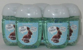 Bath &amp; Body Works PocketBac Hand Gel Lot Set of 5 OH SNAP! COTTON CANDY - £13.89 GBP