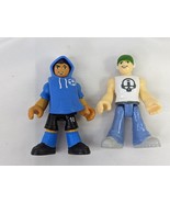 Imaginext Soccer Player Skateboard Figure Lot of 2 Blind Bag Fisher Price - $10.95